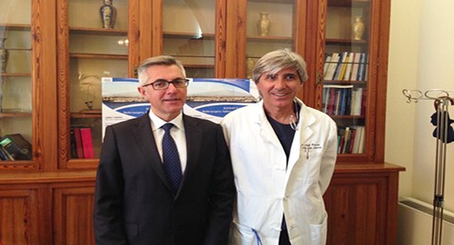 Nella foto da sinistra il Direttore Giorgio Santonocito e il prof. Luigi Piazza